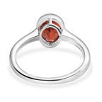 Red Garnet Solitaire Ring Sterling Silver 1.44 Ct._7796861_4
