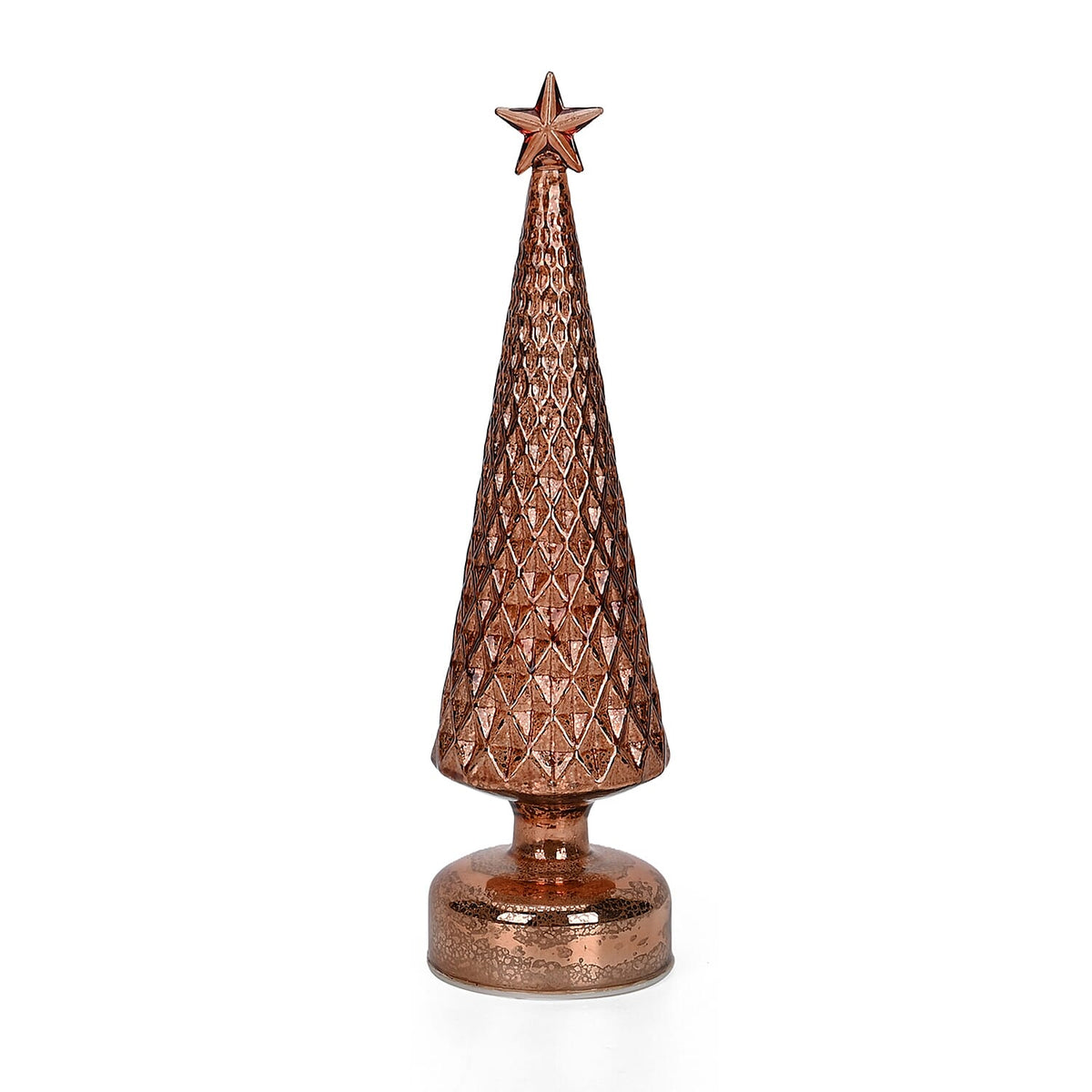 LED Striped Christmas Cone Tree - Gold 7797015 0