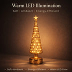 LED Striped Christmas Cone Tree - Gold_7797015_2