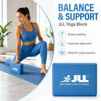 JLL Yoga Blocks for Bolster to Improve Balance & Flexibility - Blue_7797213_1