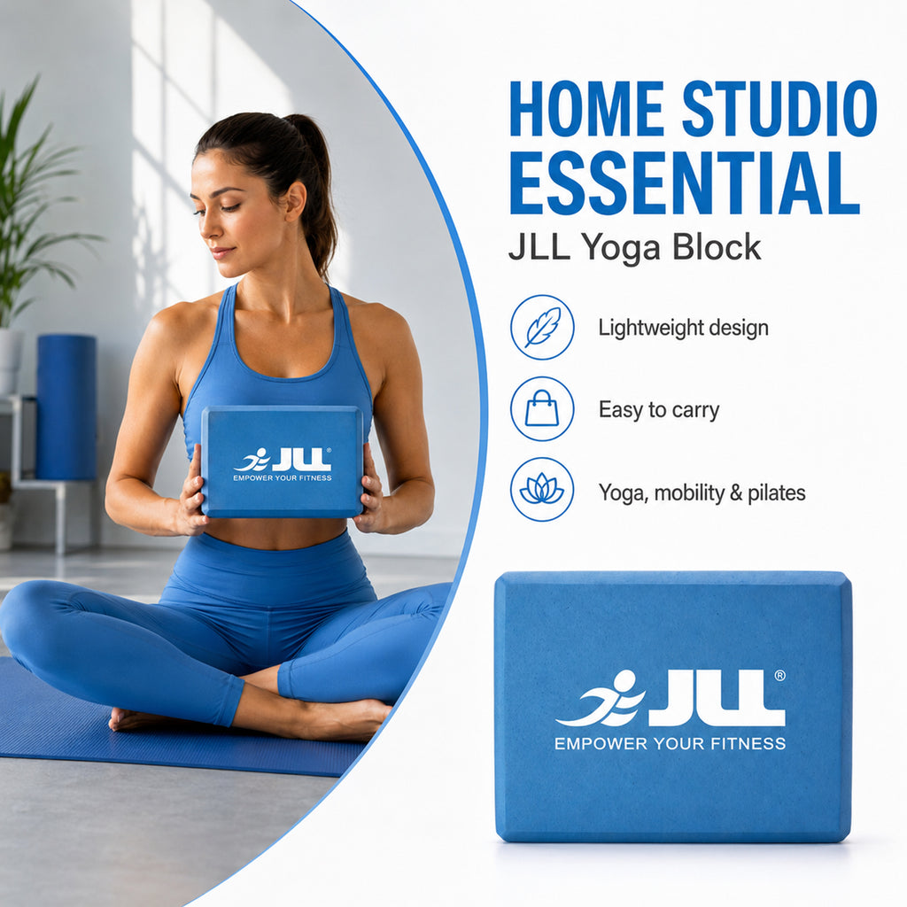 JLL Yoga Blocks for Bolster to Improve Balance & Flexibility - Blue_7797213_2