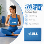 JLL Yoga Blocks for Bolster to Improve Balance & Flexibility - Blue_7797213_2