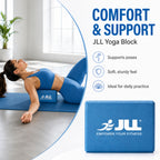 JLL Yoga Blocks for Bolster to Improve Balance & Flexibility - Blue_7797213_4