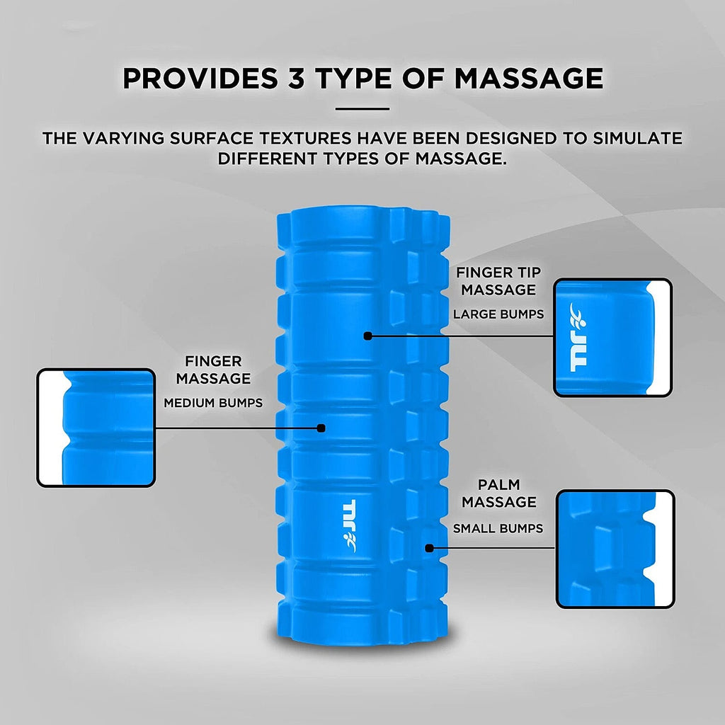 JLL Fitness Foam Roller for Deep Tissue Massage & Muscle Therapy - Orange