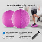 JLL Inflatable Balance Cushion for Fitness Core Training Agility Gym Workouts Yoga - Pink