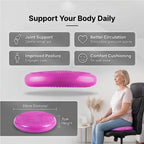 JLL Inflatable Balance Cushion for Fitness Core Training Agility Gym Workouts Yoga - Pink