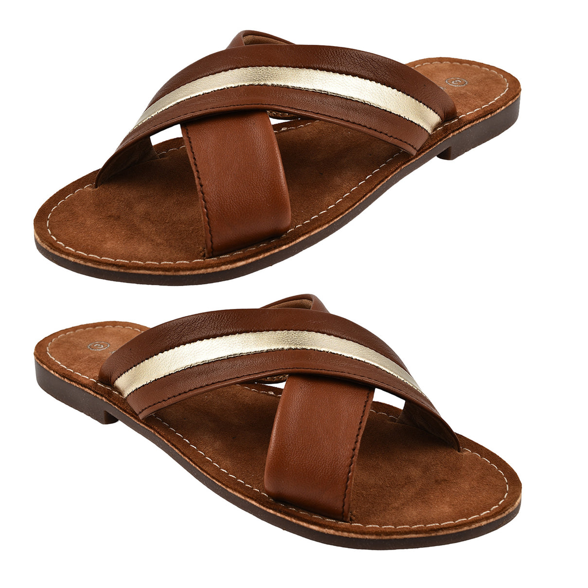 Maison Ladies Slipper (Size 8) - Tan 7798209 1