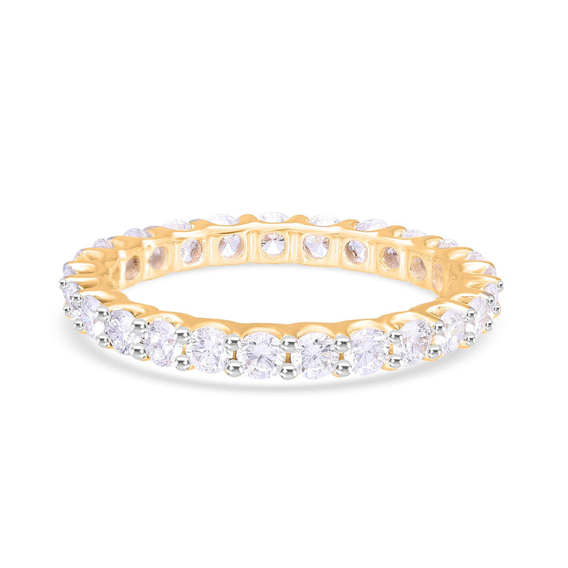 JCK Vegas Close Out- 14K Yellow Gold Certified Lab Grown Diamond (EF-VS) Band Ring 1.50 Ct