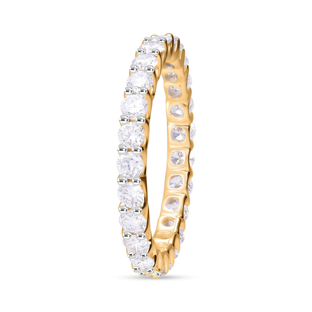 JCK Vegas Close Out- 14K Yellow Gold Certified Lab Grown Diamond (EF-VS) Band Ring 1.50 Ct