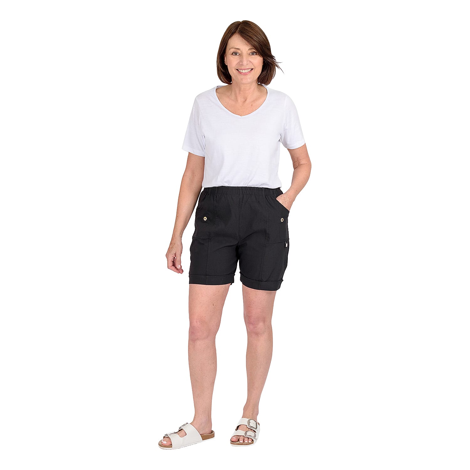Pure and Nature Woven Shorts V32518107 0