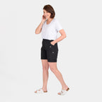 Pure and Natural Woven Short (Size 12) - Black_7799169_1