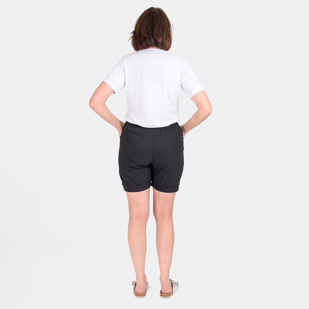 Pure and Natural Woven Short (Size 12) - Black_7799169_2