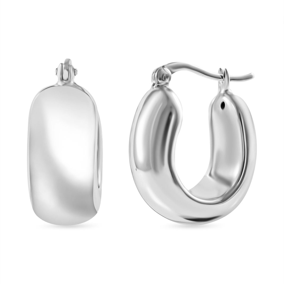 JCK Vegas Closeout - Sterling Silver Huggie Earrings 7801268 0