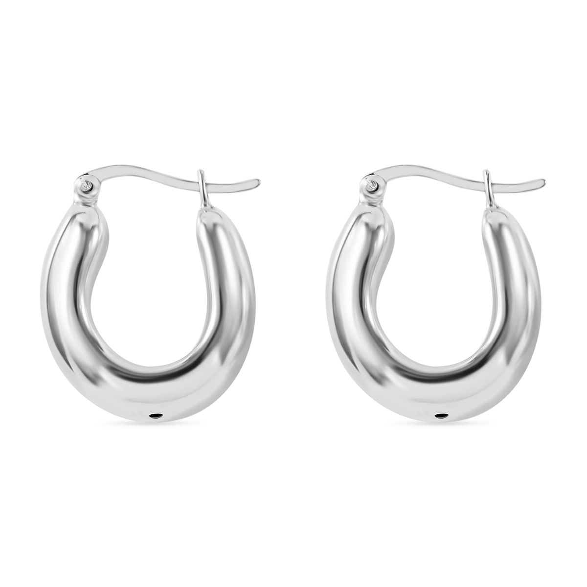 JCK Vegas Closeout - Sterling Silver Huggie Earrings 7801268 3