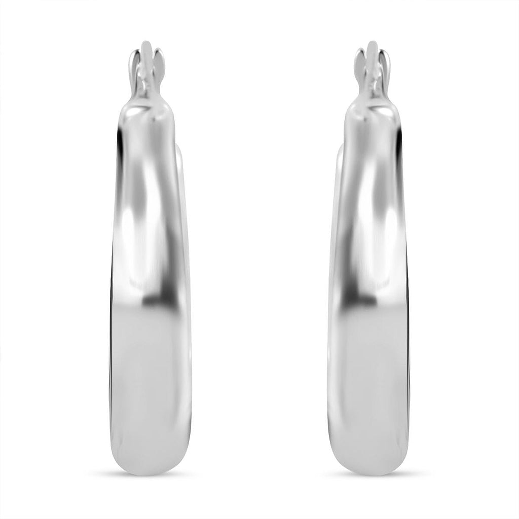 Designer Inspired - Sterling Silver Hoop Earrings