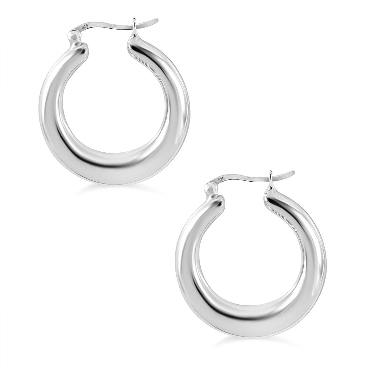Designer Inspired - Sterling Silver Hoop Earrings 7801269 3