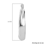Designer Inspired - Sterling Silver Hoop Earrings