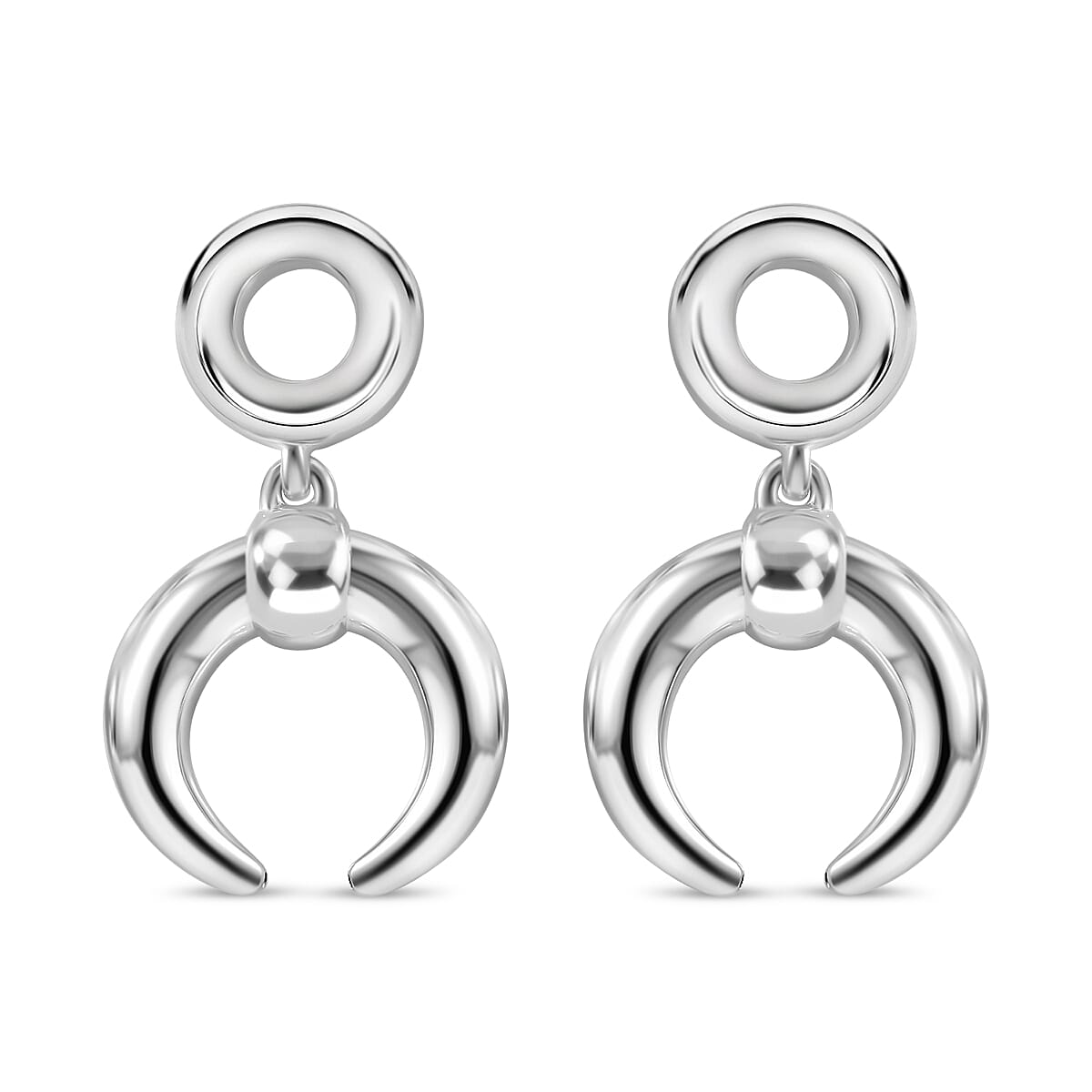 JCK Vegas Closeout - Sterling Silver Horseshoe Earrings 7801325 0