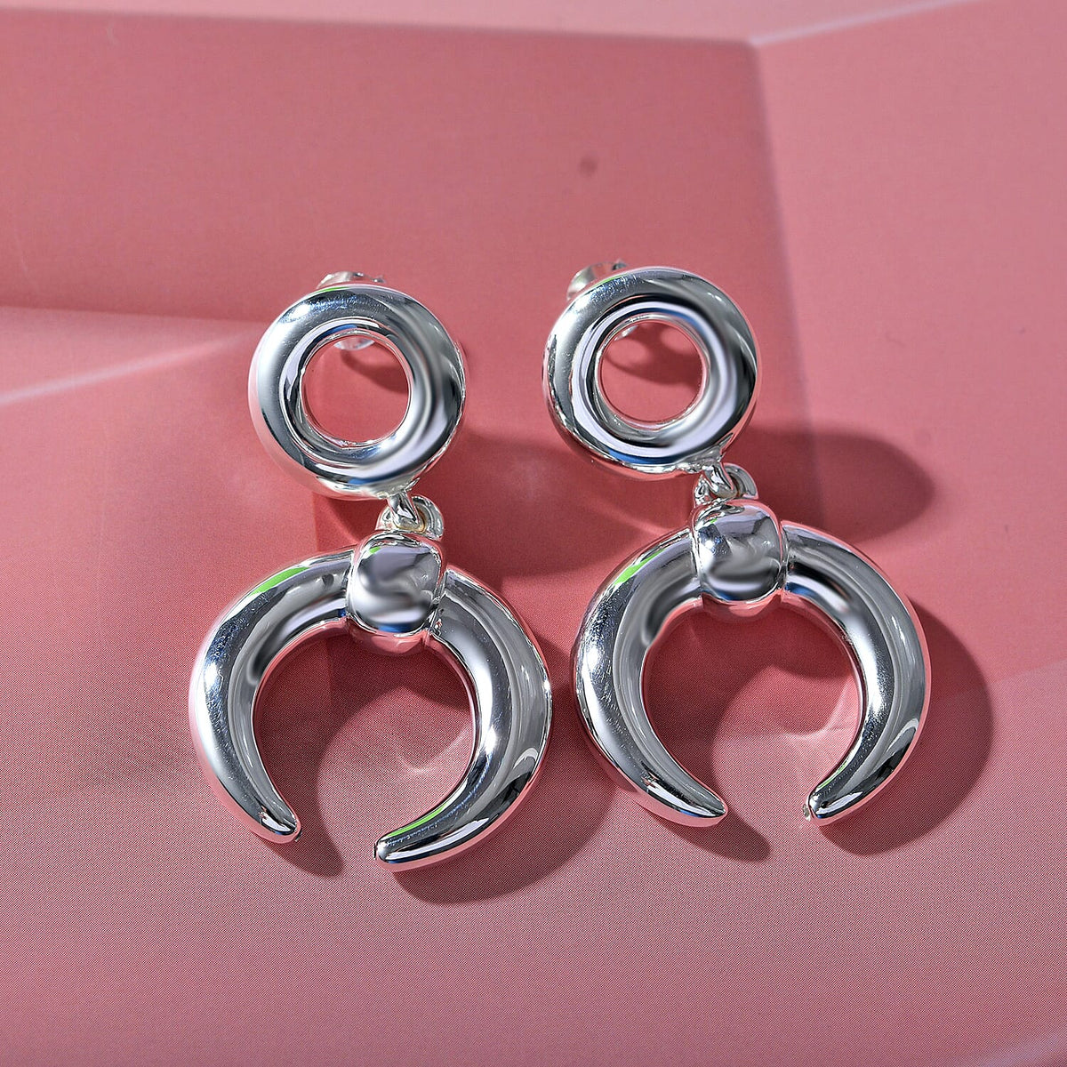JCK Vegas Closeout - Sterling Silver Horseshoe Earrings 7801325 1