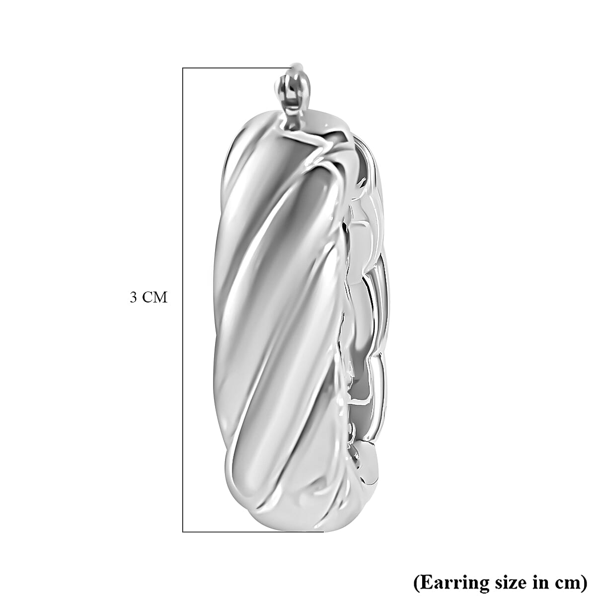 JCK Vegas Closeout - Sterling Silver Twist Hoop Earrings 7801339 5