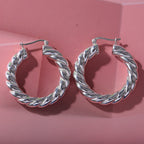 JCK Vegas Close Out - Sterling Silver Twisted Earrings