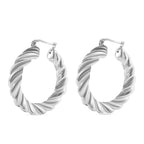 JCK Vegas Close Out - Sterling Silver Twisted Earrings