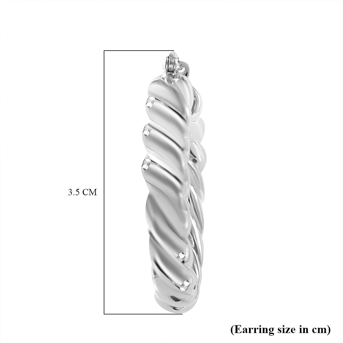 JCK Vegas Close Out - Sterling Silver Twisted Hoop Earrings 7801341 5