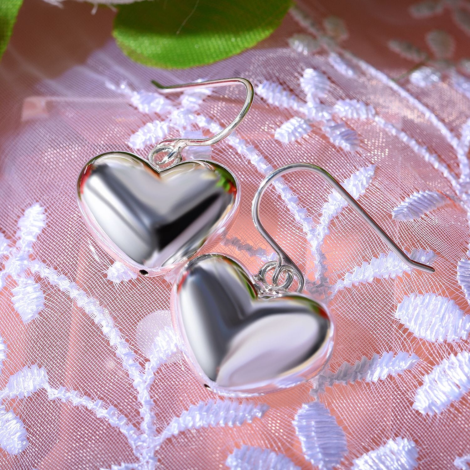 JCK Vegas Closeout - Sterling Silver Heart Earrings 7801356 1