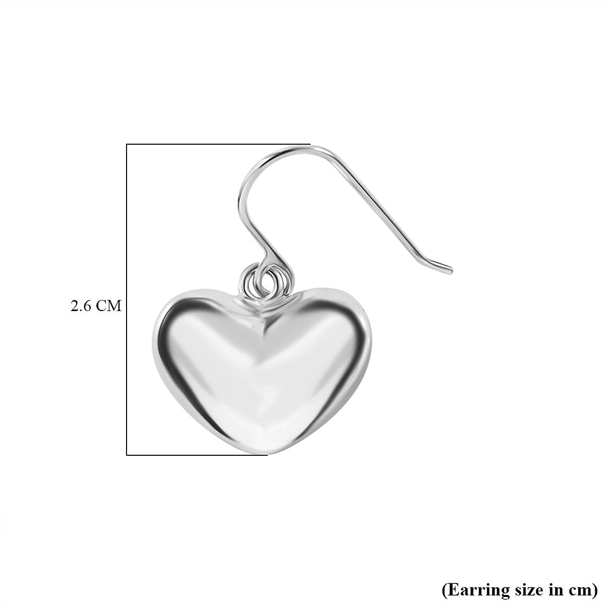 JCK Vegas Closeout - Sterling Silver Heart Earrings 7801356 4