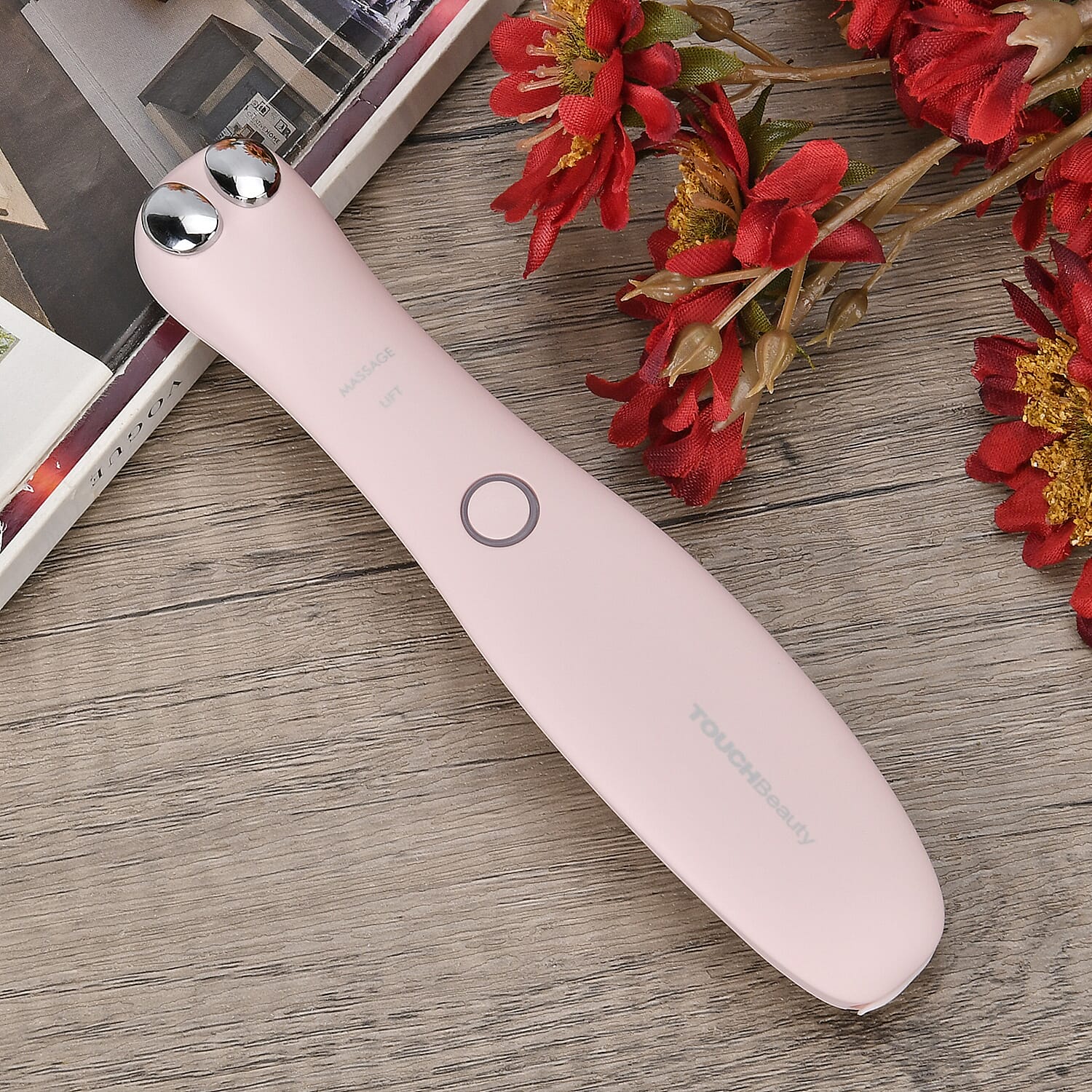 Back in Stock - TOUCHBeauty Eye Beauty Device (Electric Eye Lift Massaging Wand with Heat &amp; Vibration Therapy - Pink 7801607 1