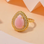 Queen Conch Shell & Zircon Ring in 18K Yellow Gold Vermeil Sterling Silver 6.65 Ct_7802164_1