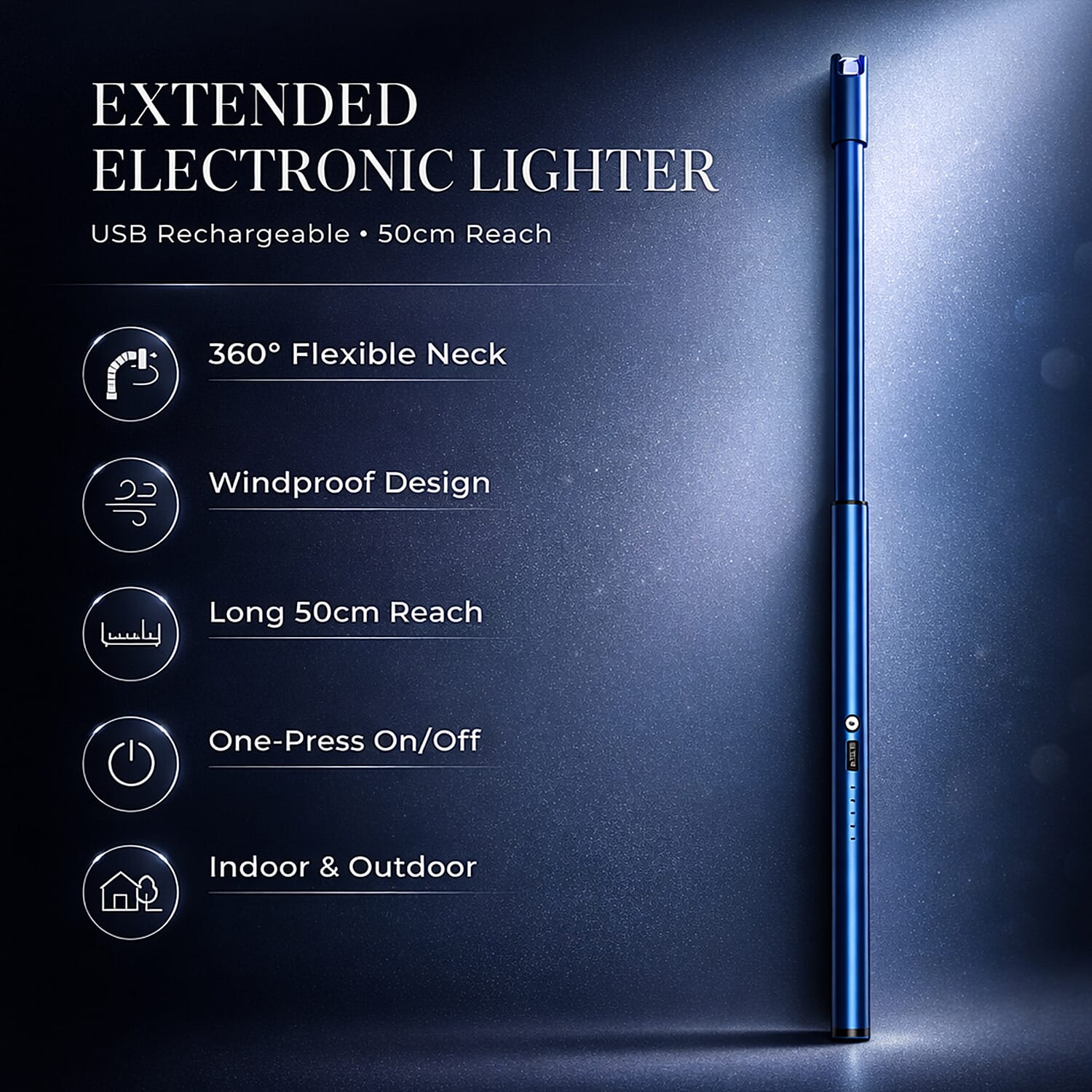 Extended Electronic Lighter with USB Charging - 50cm 7803007 2
