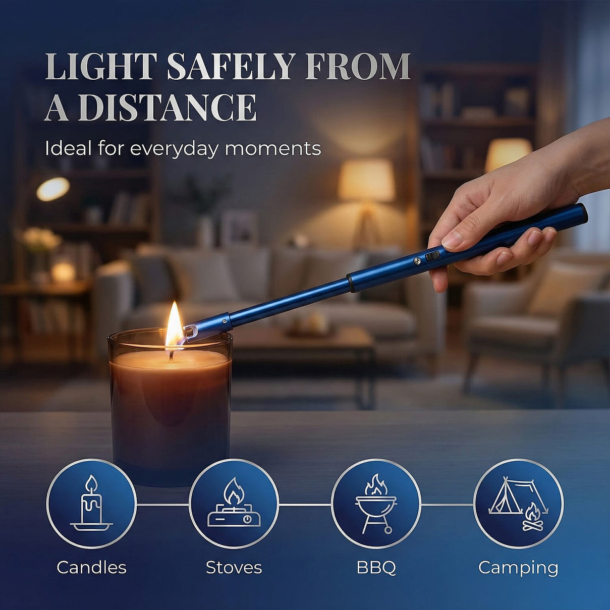 Extended Electronic Lighter with USB Charging - 50cm 7803007 4