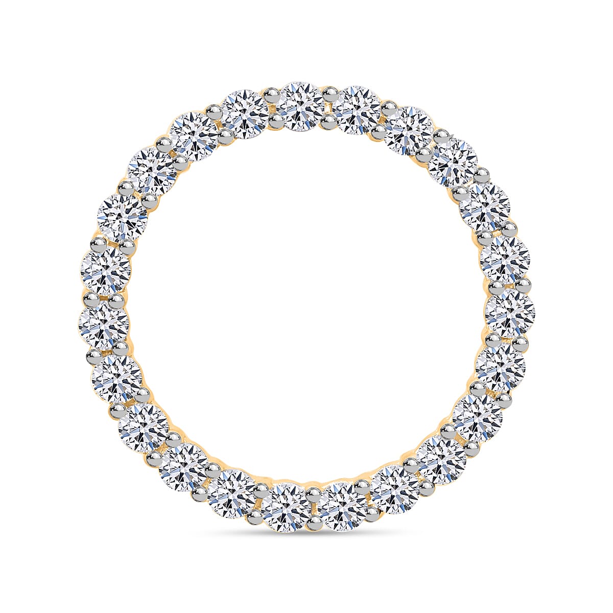 LUXURIANT 1 Ct. Lab Grown Diamond Cluster Pendant in 14K Yellow Gold 7804115 0
