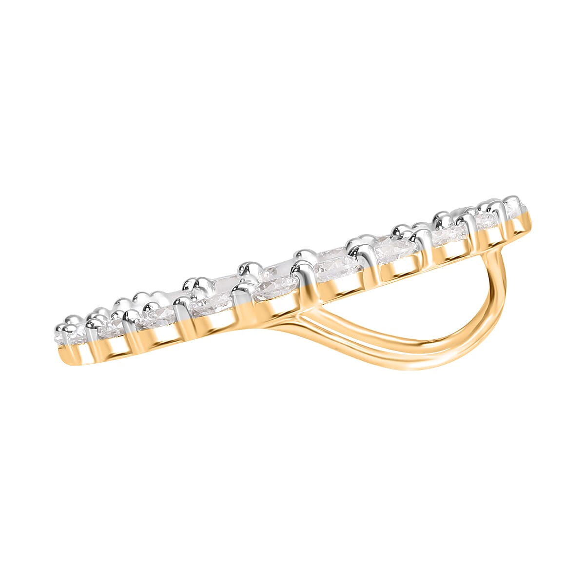 LUXURIANT 1 Ct. Lab Grown Diamond Cluster Pendant in 14K Yellow Gold 7804115 4