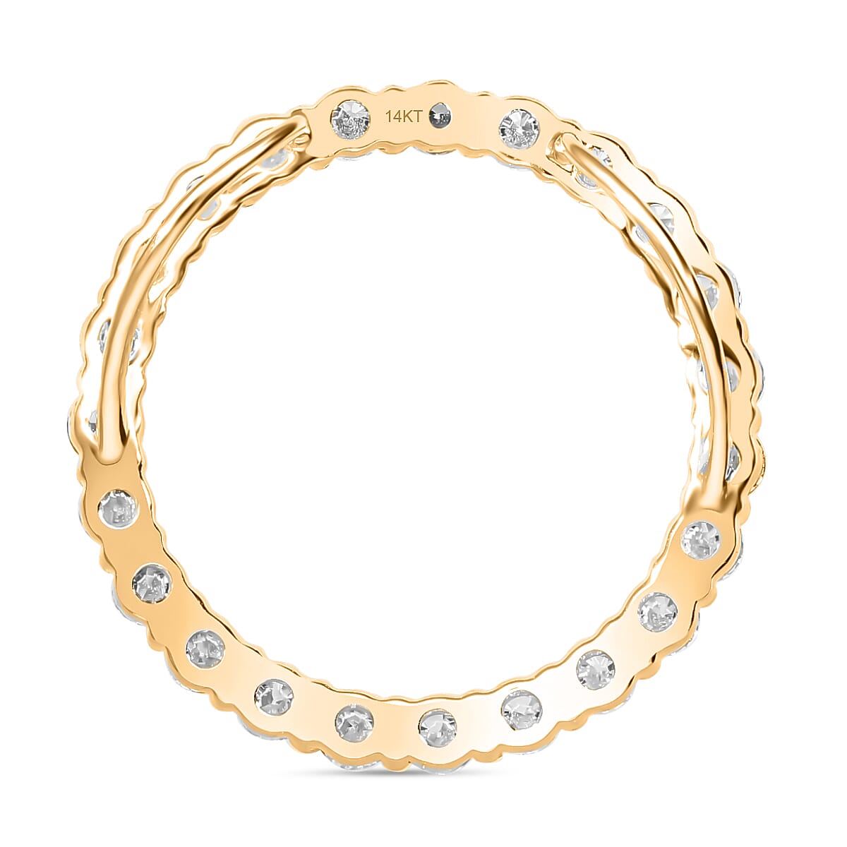 LUXURIANT 1 Ct. Lab Grown Diamond Cluster Pendant in 14K Yellow Gold 7804115 6