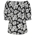 Emreco 100% Viscose Frill Sleeve Floral Top (Size 14) - Black_7805022_6
