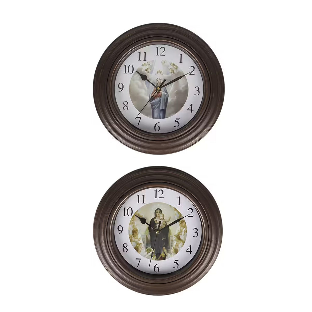 Clock (Size - One Size) - Brown & White_7805172