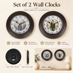 Clock (Size - One Size) - Brown & White_7805172_1