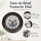 Clock (Size - One Size) - Brown & White_7805172_2
