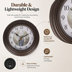 Clock (Size - One Size) - Brown & White_7805172_4