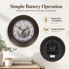 Clock (Size - One Size) - Brown & White_7805172_5