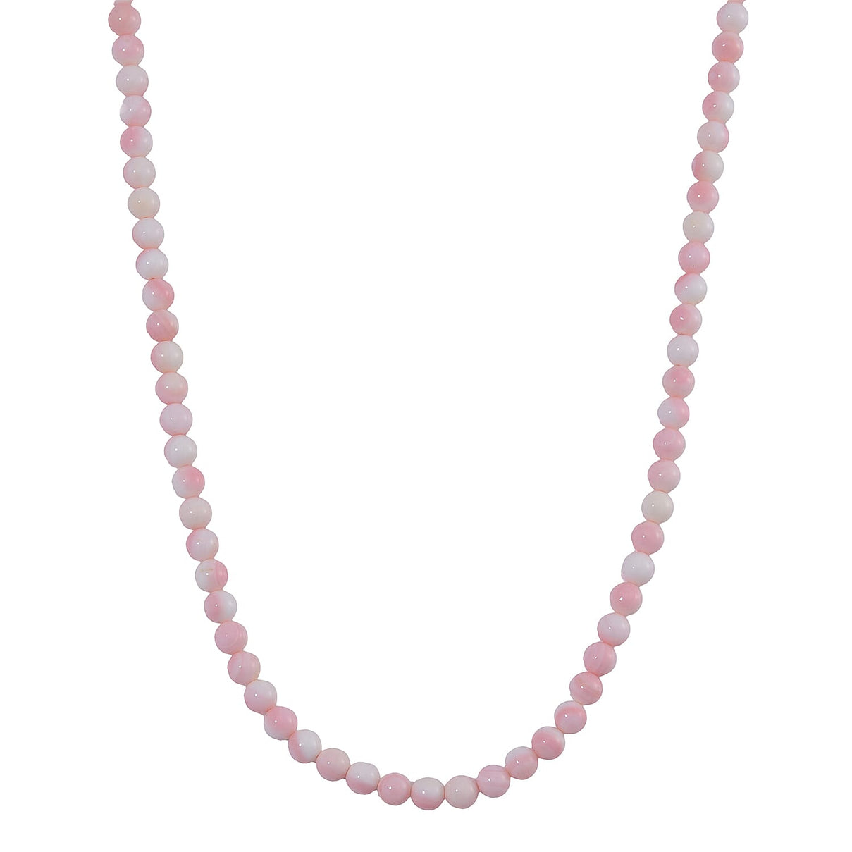 Rhapsody - 950 Platinum AAAA Pink Conch Shell Beads Necklace (Size - 20) 170.00 Ct 7805508 0