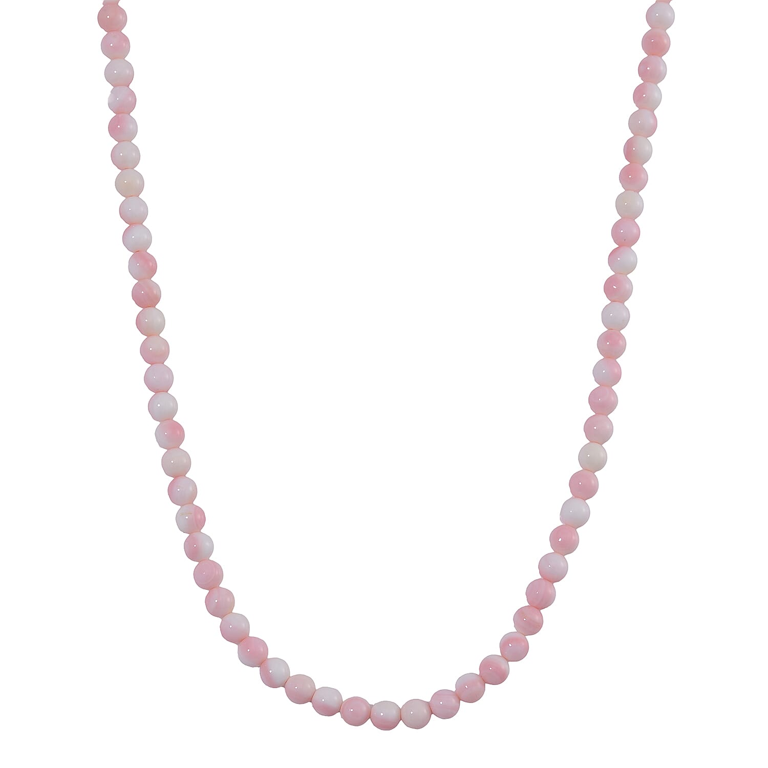 Rhapsody - 950 Platinum AAAA Pink Conch Shell Beads Necklace (Size - 20) 170.00 Ct 7805508 0