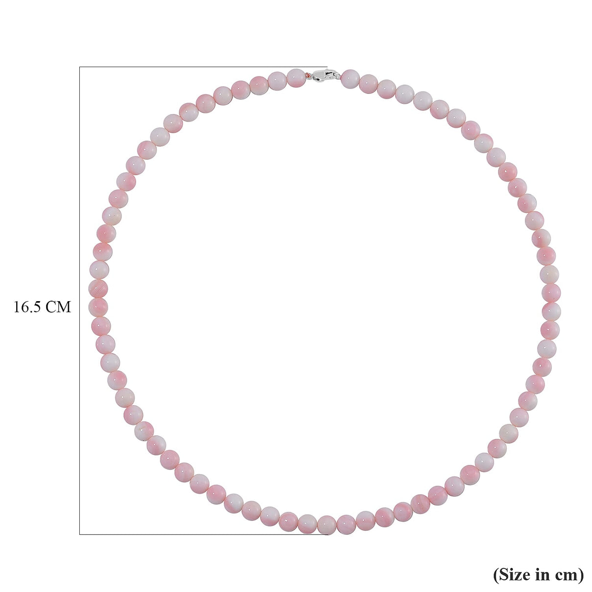 Rhapsody - 950 Platinum AAAA Pink Conch Shell Beads Necklace (Size - 20) 170.00 Ct 7805508 4