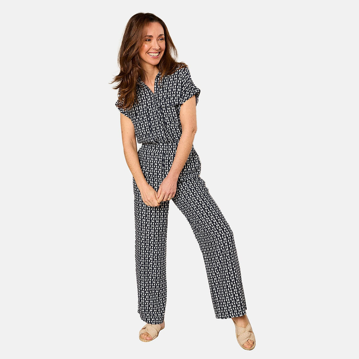 Emreco Lightweight Wide Leg Trousers V32550605 1
