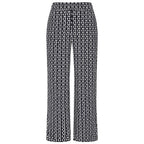 Emreco Lightweight Wide Leg Print Trouser (Size 14) - Navy_7805857_2