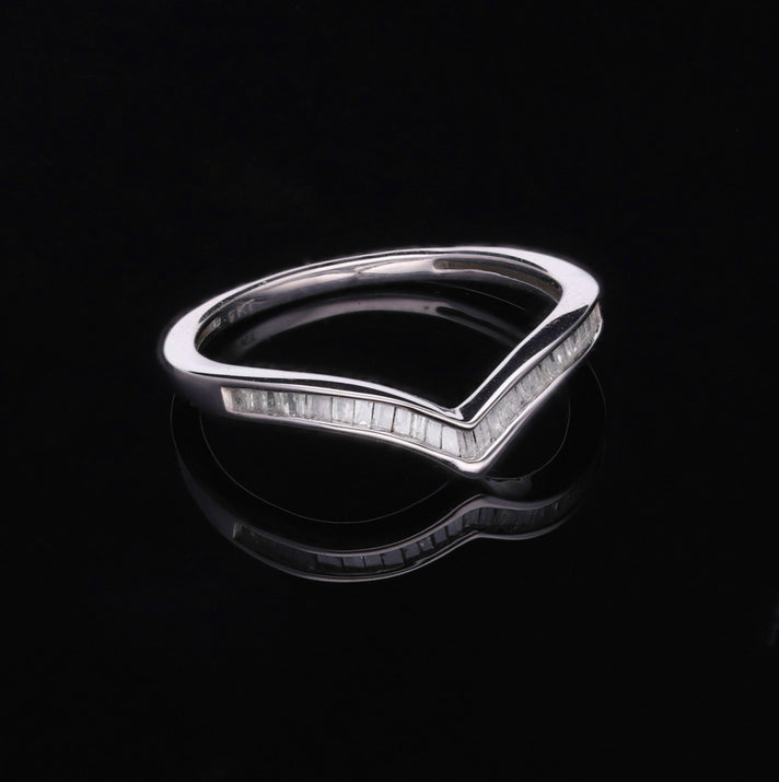 Natural White Diamond Wishbone Ring in Platinum Overlay Sterling Silver 7806434 2