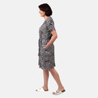 Pure and Natural 100% Viscose Woven Dress (Size M) - Black_7806510_1