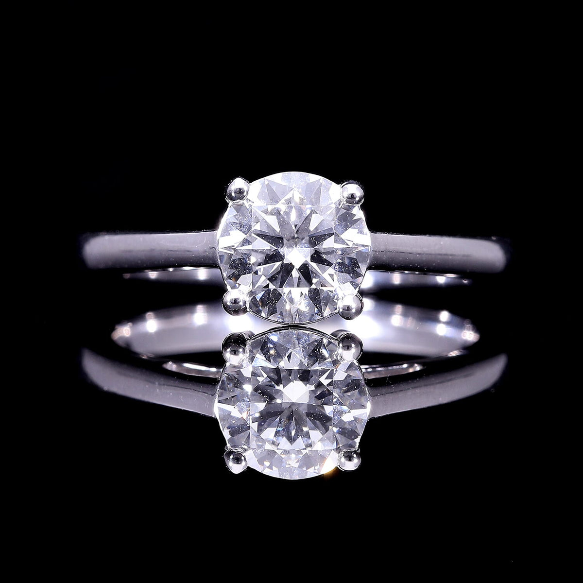 LUXURIANT 1 Ct. Lab Grown Diamond Solitaire Ring in 950 Platinum 7807816 3